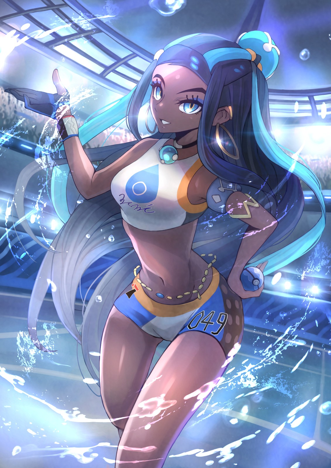 Anime girls art 2d portrait display nessa pokmon ohako Custom 11x17 Poster