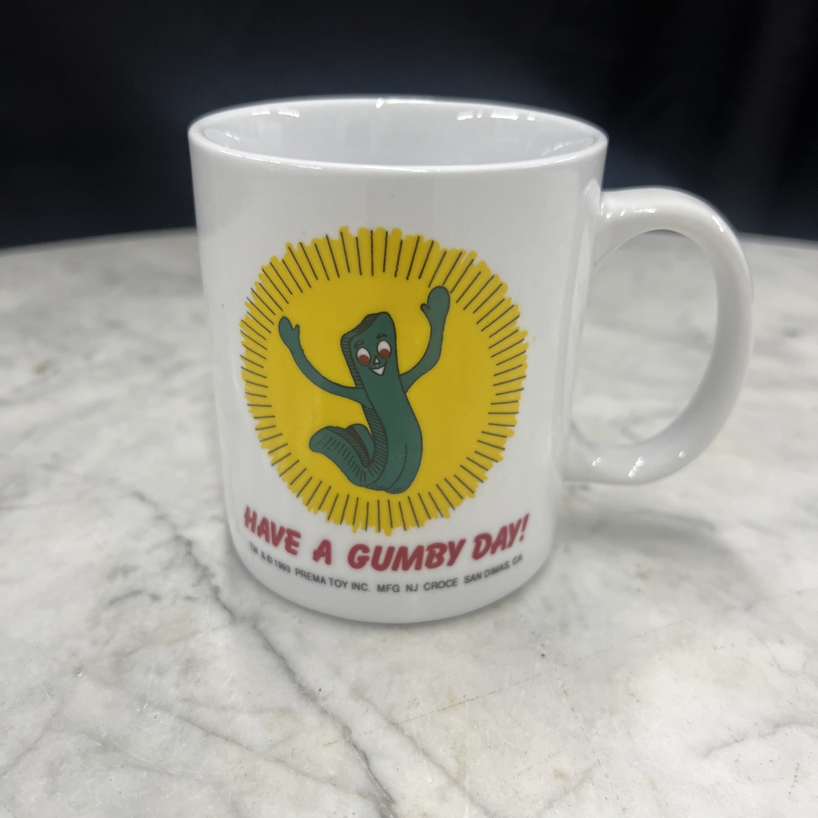 Vintage 1993 Gumby Promotional Coffee Mug