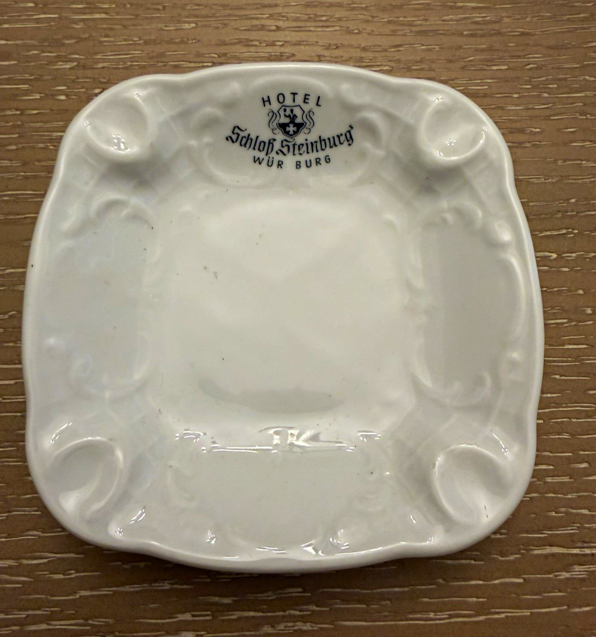 Vintage Hotel Schloss Steinburg Würzburg Germany Bauscher Weiden Porc Ashtray