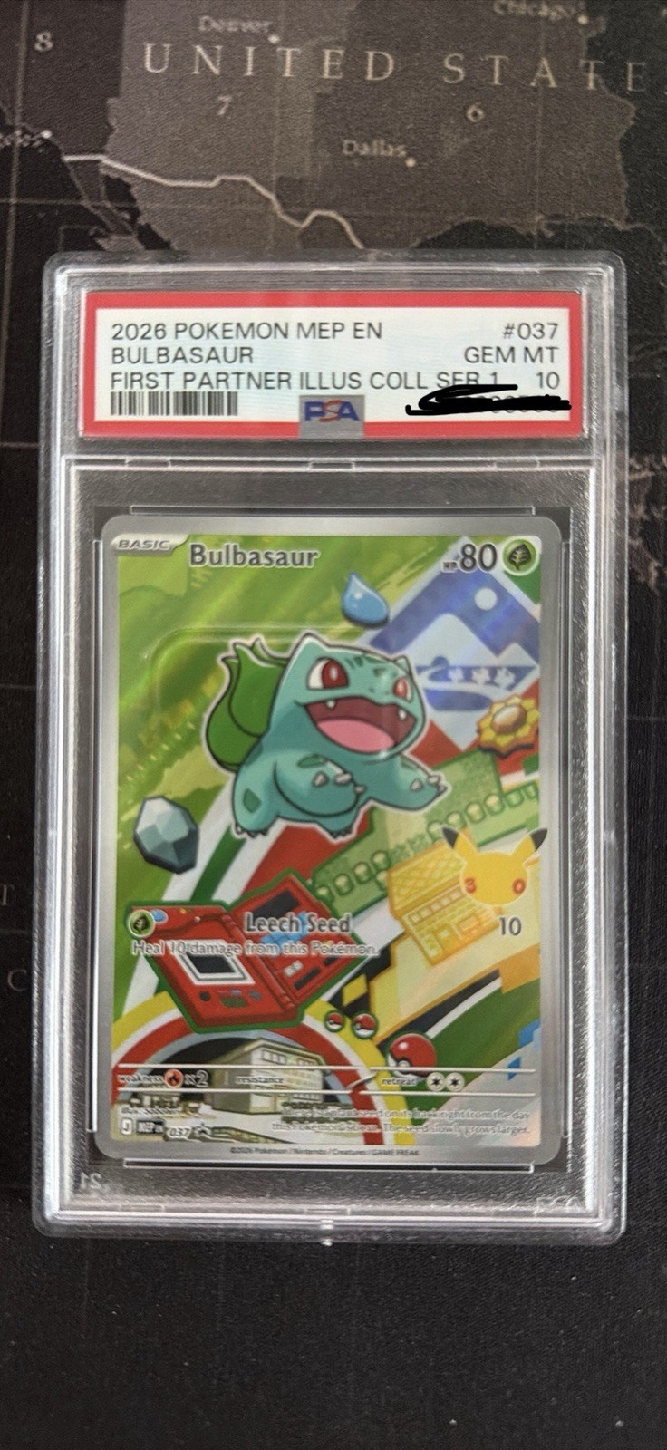 Pokemon First Partner Bulbasaur And Charmander PSA 10 Sequential