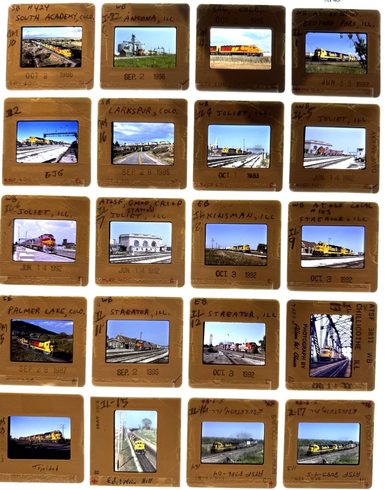 (Lot #42-A, Set of 60)  SLIDES FROM THE MSB BOOK \