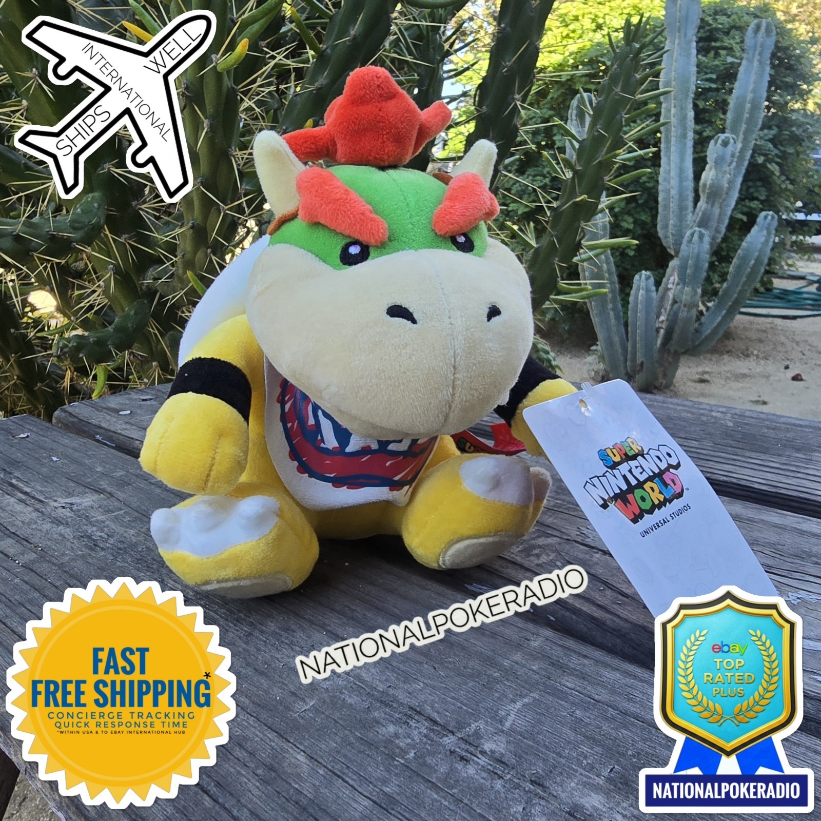 2025 Universal Studios Epic Universe Super Nintendo World Bowser Jr Plush NWT