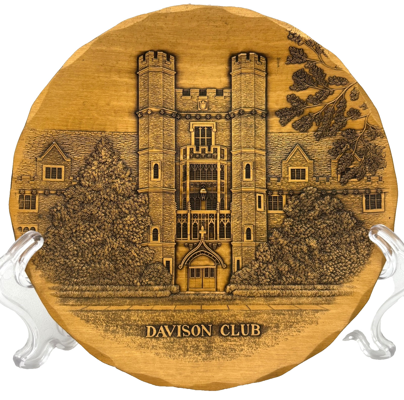 Wendell August Bronze Plate DUMC Davison Club VTG Duke Univ. Medical Center 1998