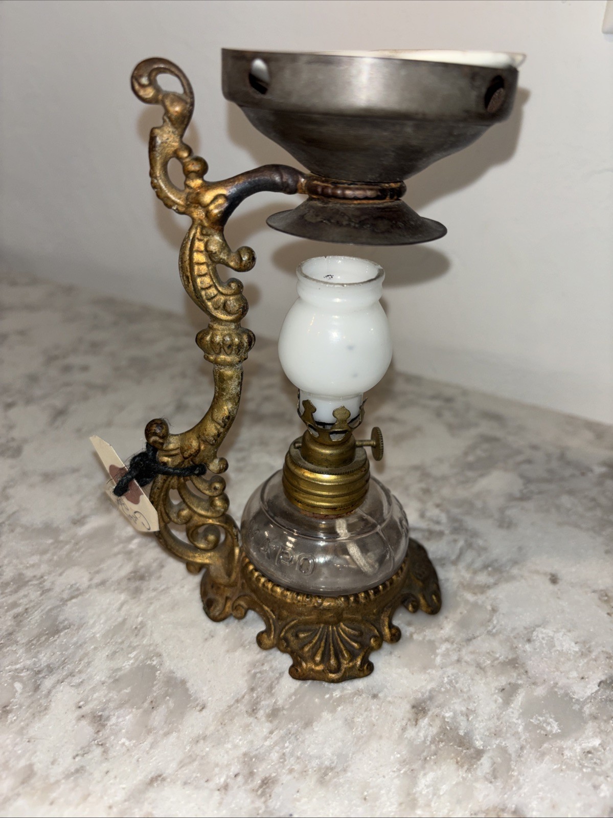 Antique Vapo Cresolene Oil Lamp Cure All Medical Device Miniature