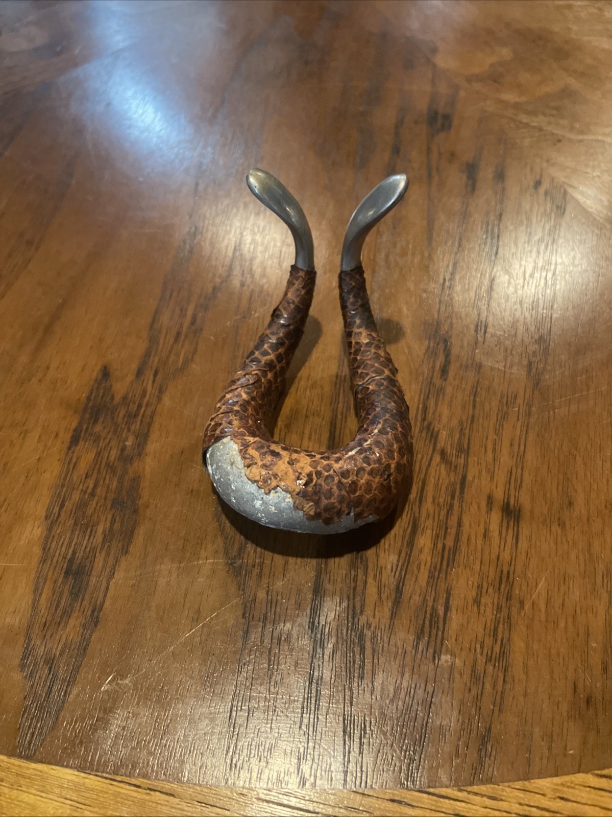 Vintage Carl Aubrock Snakeskin Pipe Rest 