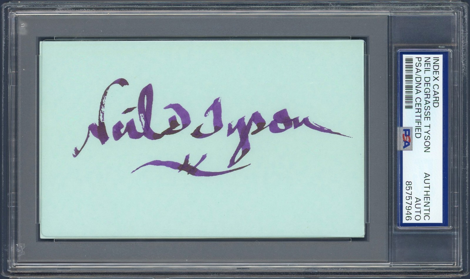 Neil deGrasse Tyson SIGNED Index Card Autographed PSA/DNA Astrophysicist Auto
