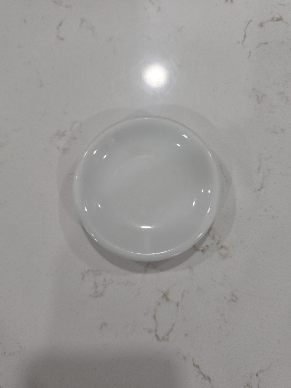 Vintage Heavy White Chunky Restaurant Ware Ironstone Butter Pat Dish 3 Inch