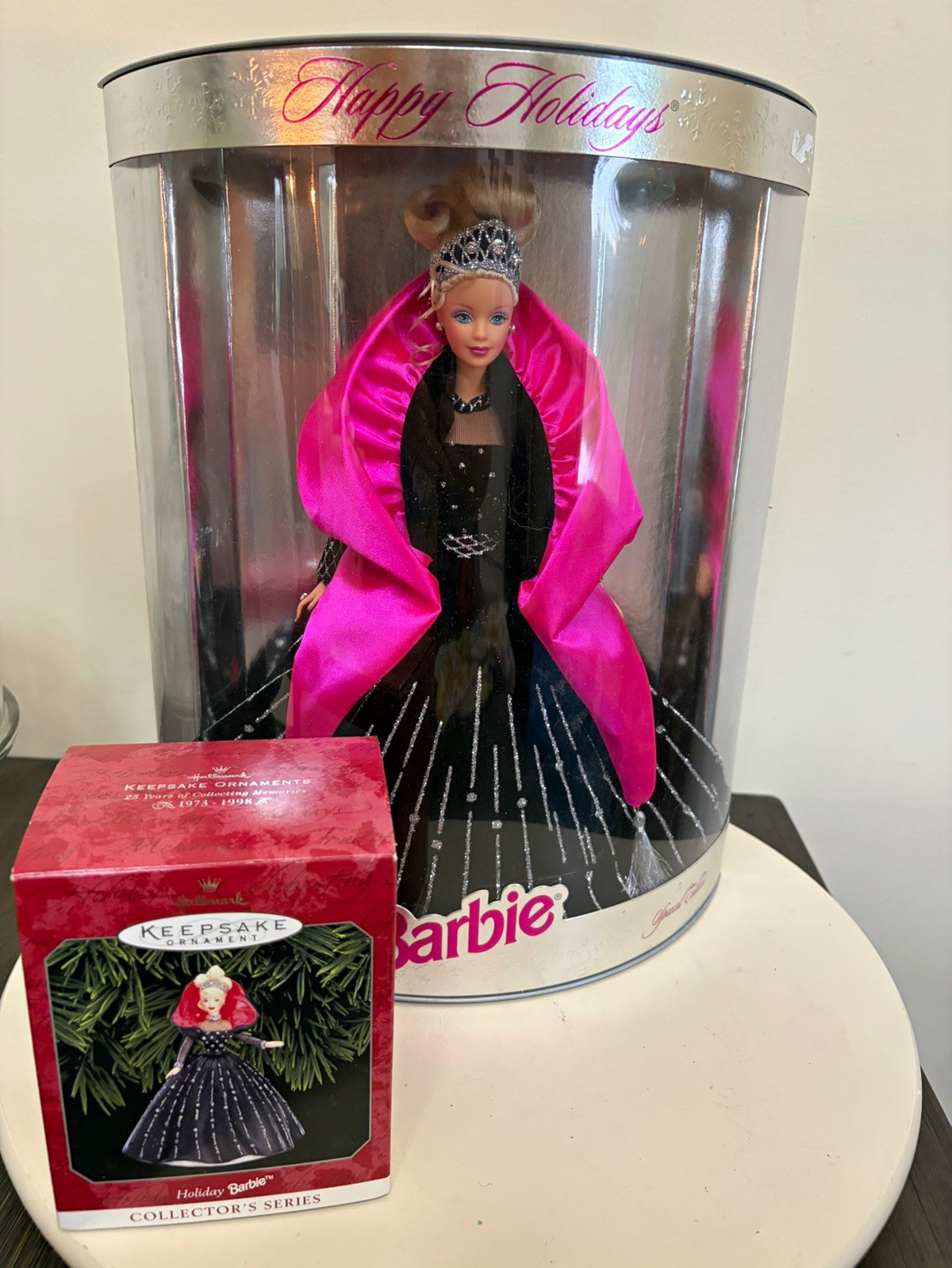 Hallmark Keepsake Barbie Holiday Barbie Christmas Ornament 1998 Artist Designed