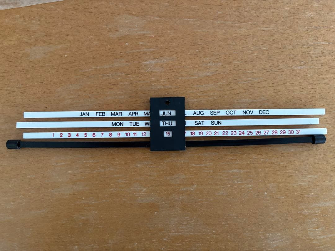 Danese Milano Enzo Mari Calendario Bilancia Calendar Rare Plastic Initial