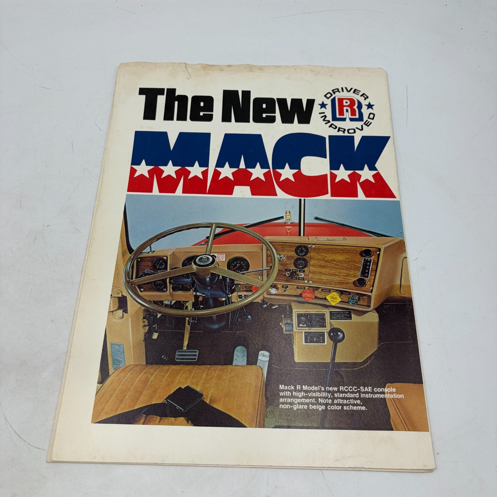 1973 Mack R Model Truck Sales Brochure New Driver Improved Cab Interior Vintage