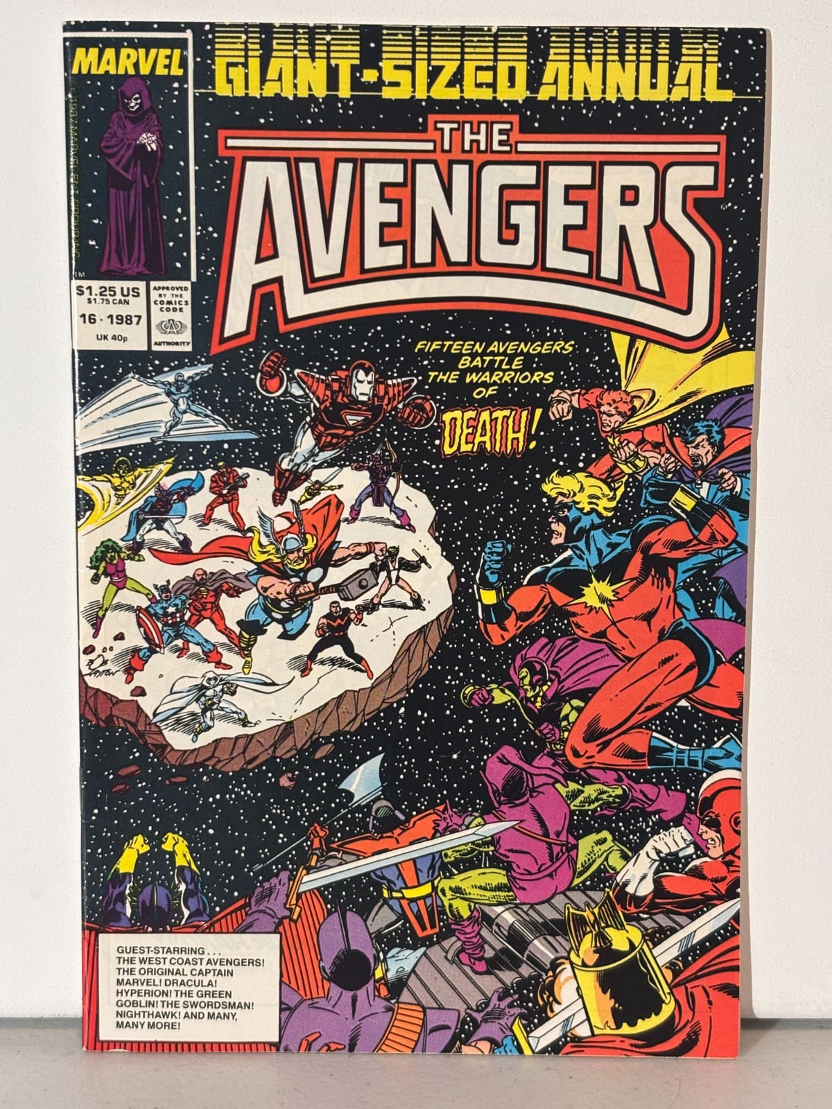 AVENGERS ANNUAL 16 - Marvel 1987 - NM - Tom DeFalco - Bob Layton - Tom Palmer