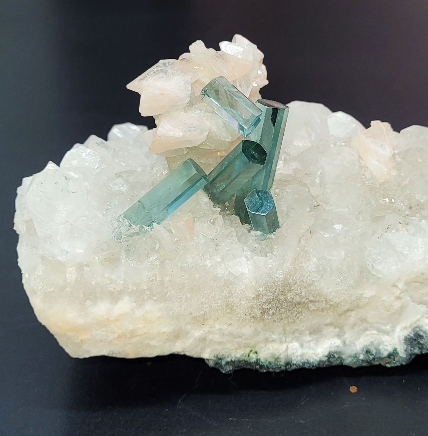 1500 Ct Natural Aquamarine Crystal on Feldspar Matrix - Afghanistan Aquamarine