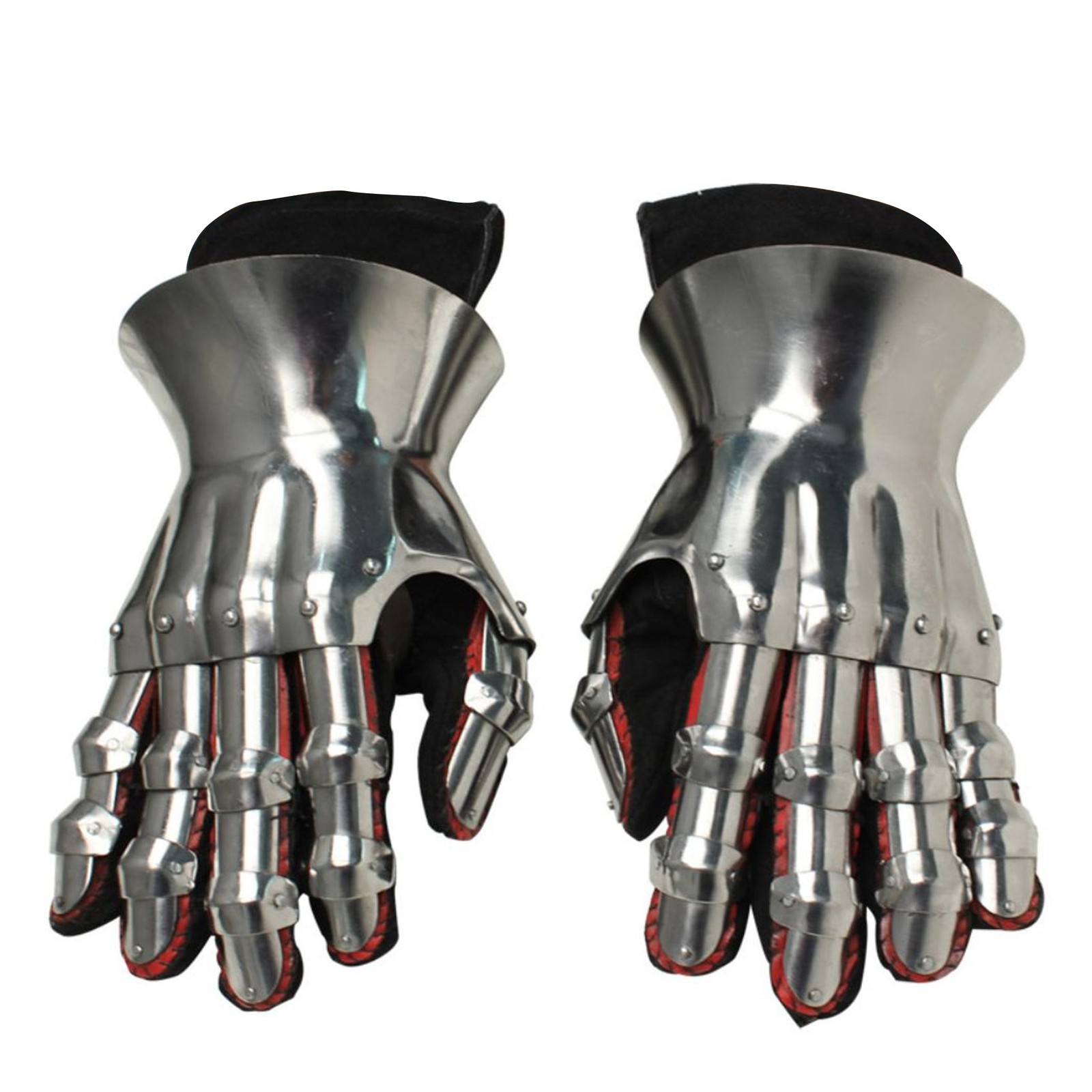 Medieval Warrior Metal Gothic Knight Style Gauntlets Functional Armor Gloves
