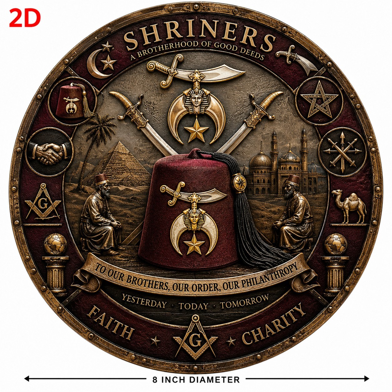 Shriner Metal Sign