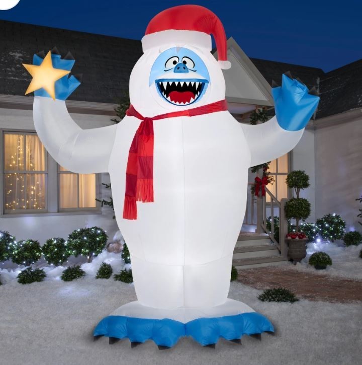 12 FT GIANT BUMBLE THE ABOMINABLE SNOWMAN FROM RUDOLPH AIRBLOWN YARD INFLATABLE