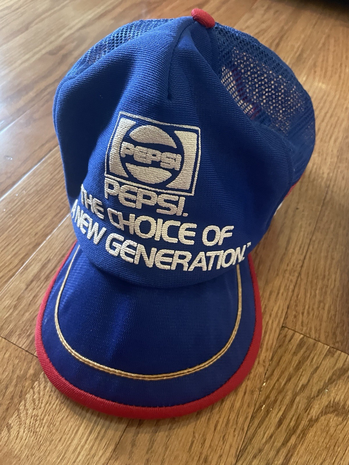 Vintage Pepsi 3 Stipe The Choice of a New Generation Trucker Hat Vintage Flawed