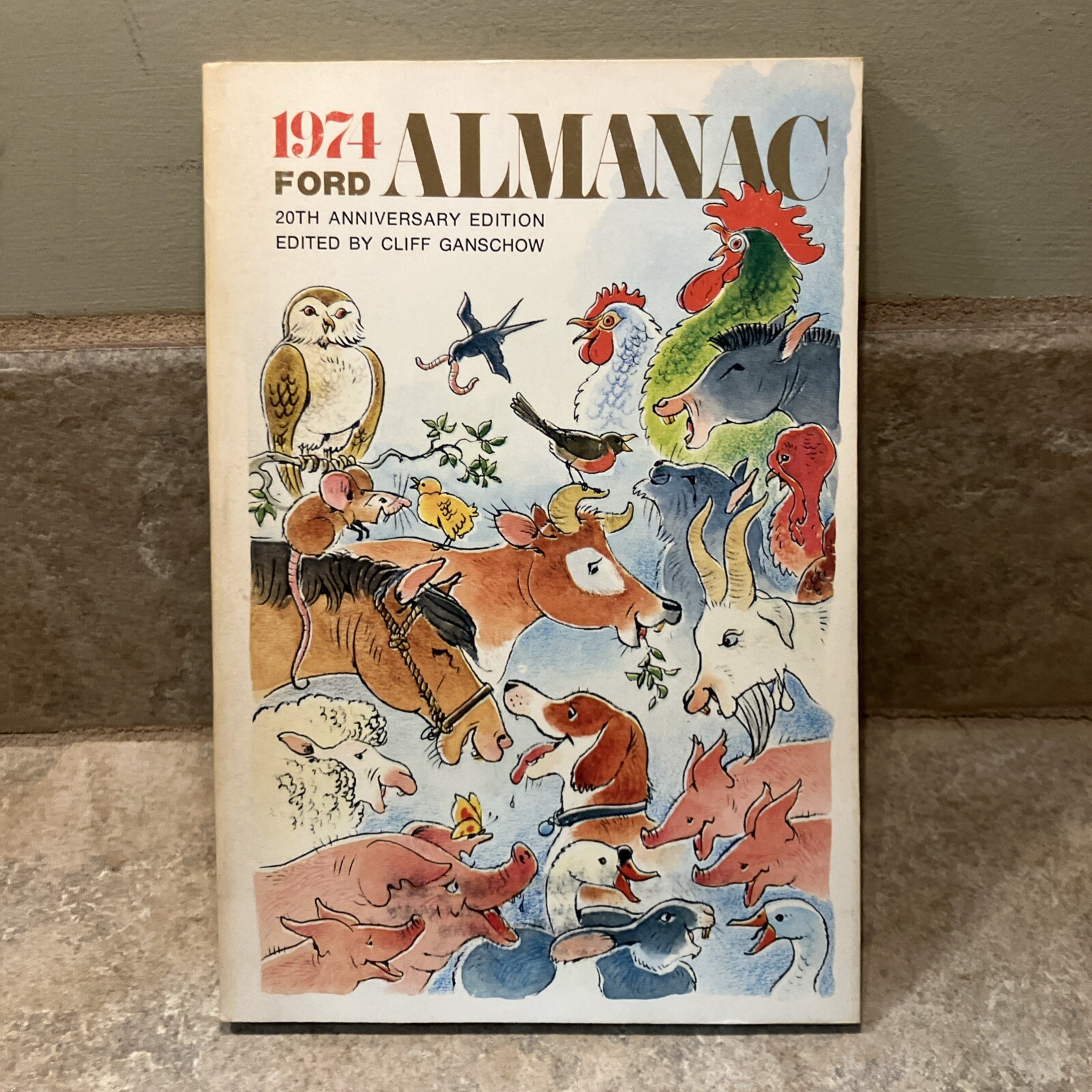 Vintage 1974 Ford Almanac 20th Anniversary Edition - Cliff Ganschow - Booklet