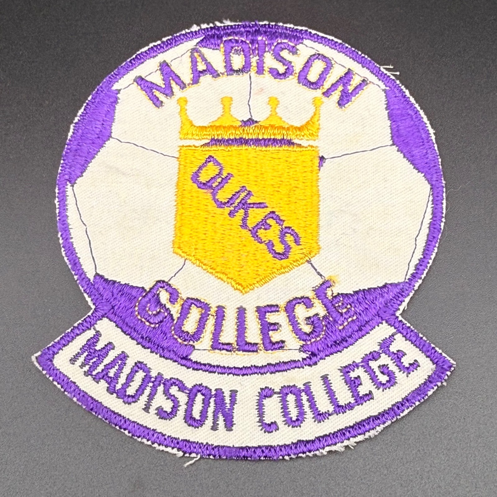 Vintage Madison College Dukes Patch Pre-1977 James Madison University JMU