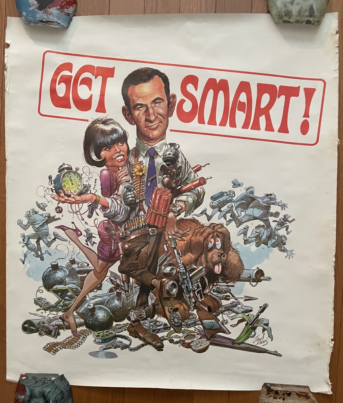 1960’s Vintage Original Get Smart TV Show Poster by Jack Davis 