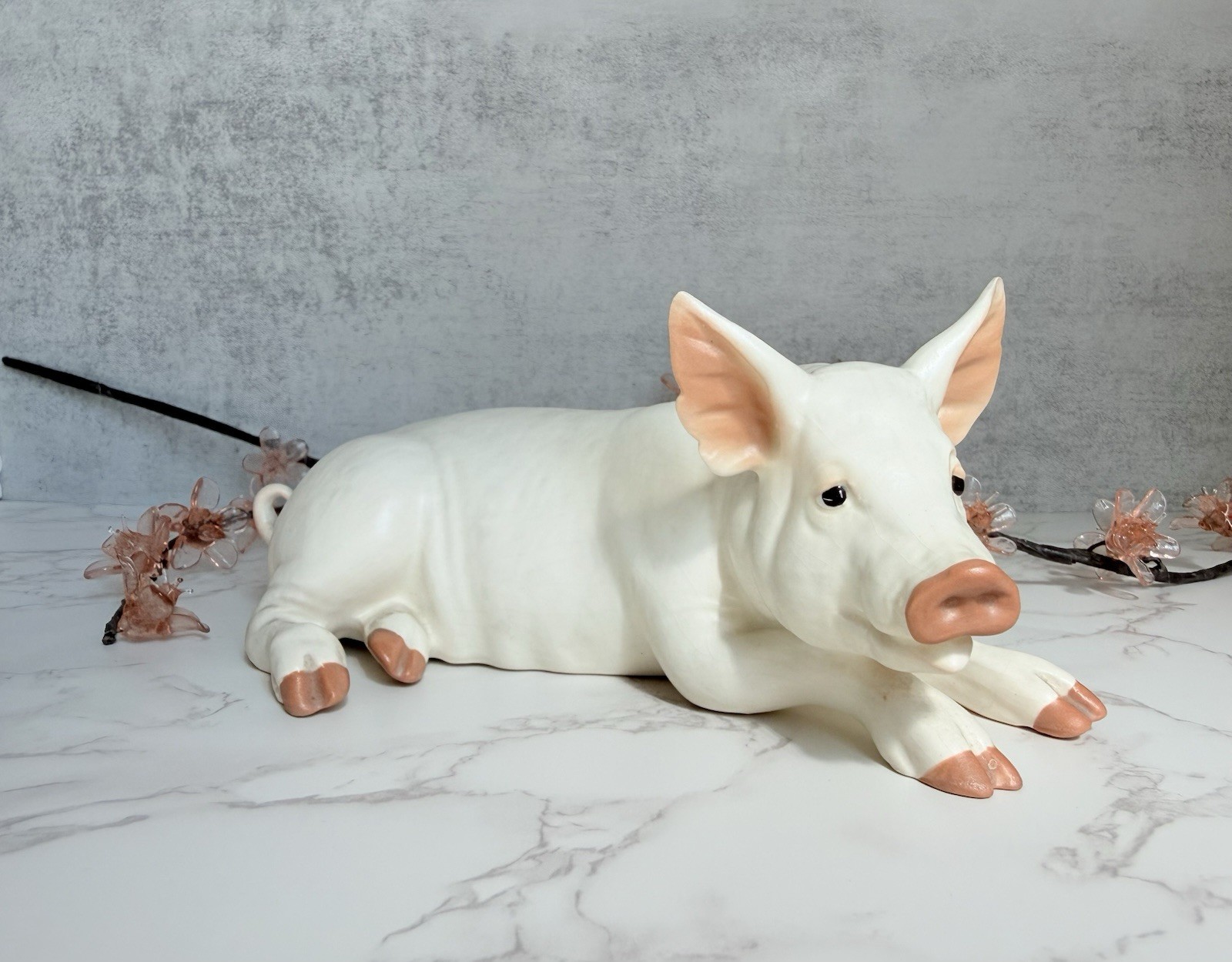 Hagen Renaker figurine Large Pig porcelain Designers Workshop line 1950-1960