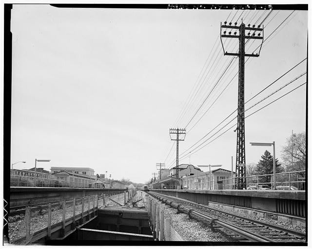 Photo:Bronxville New York Railroad Station 1900s Tracks Over Underpass