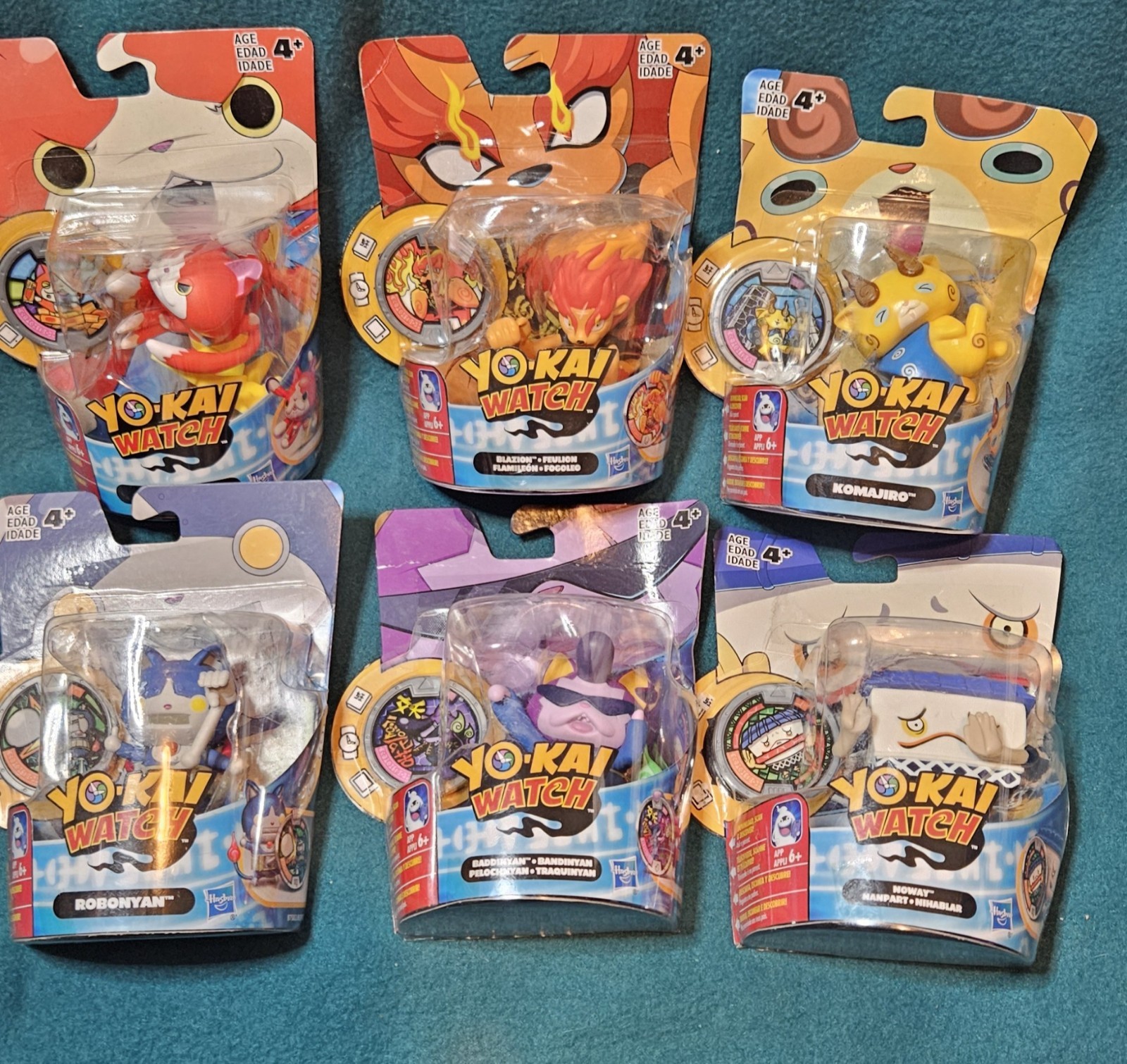 NEW Hasbro Yo-kai Watch Boxed Figures Lot Jibanyan Blazion Komajiro Robonyan