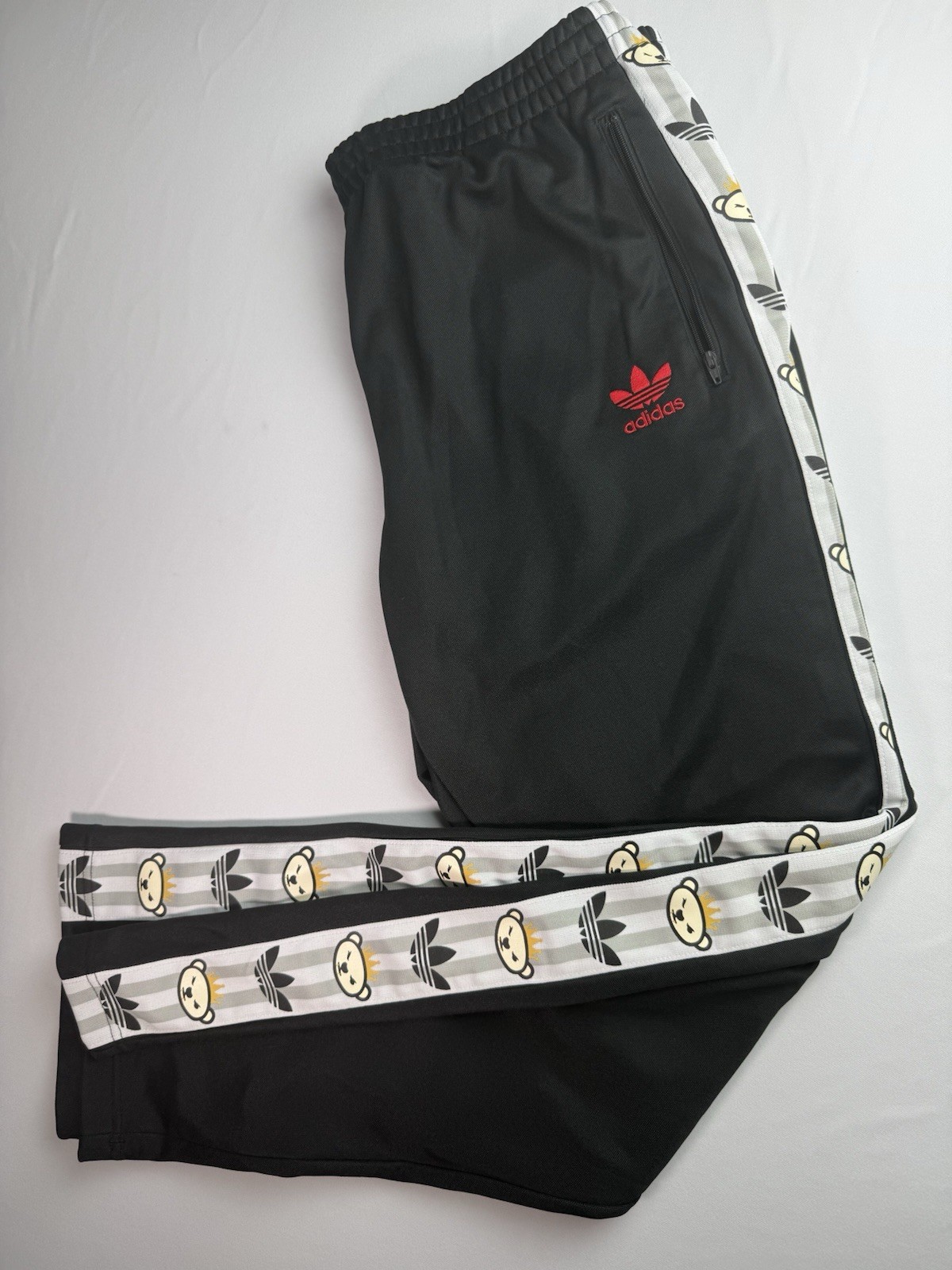 Adidas Collaboration Originals Nigo Track Pants Black Jersey Bottom Limited Edit