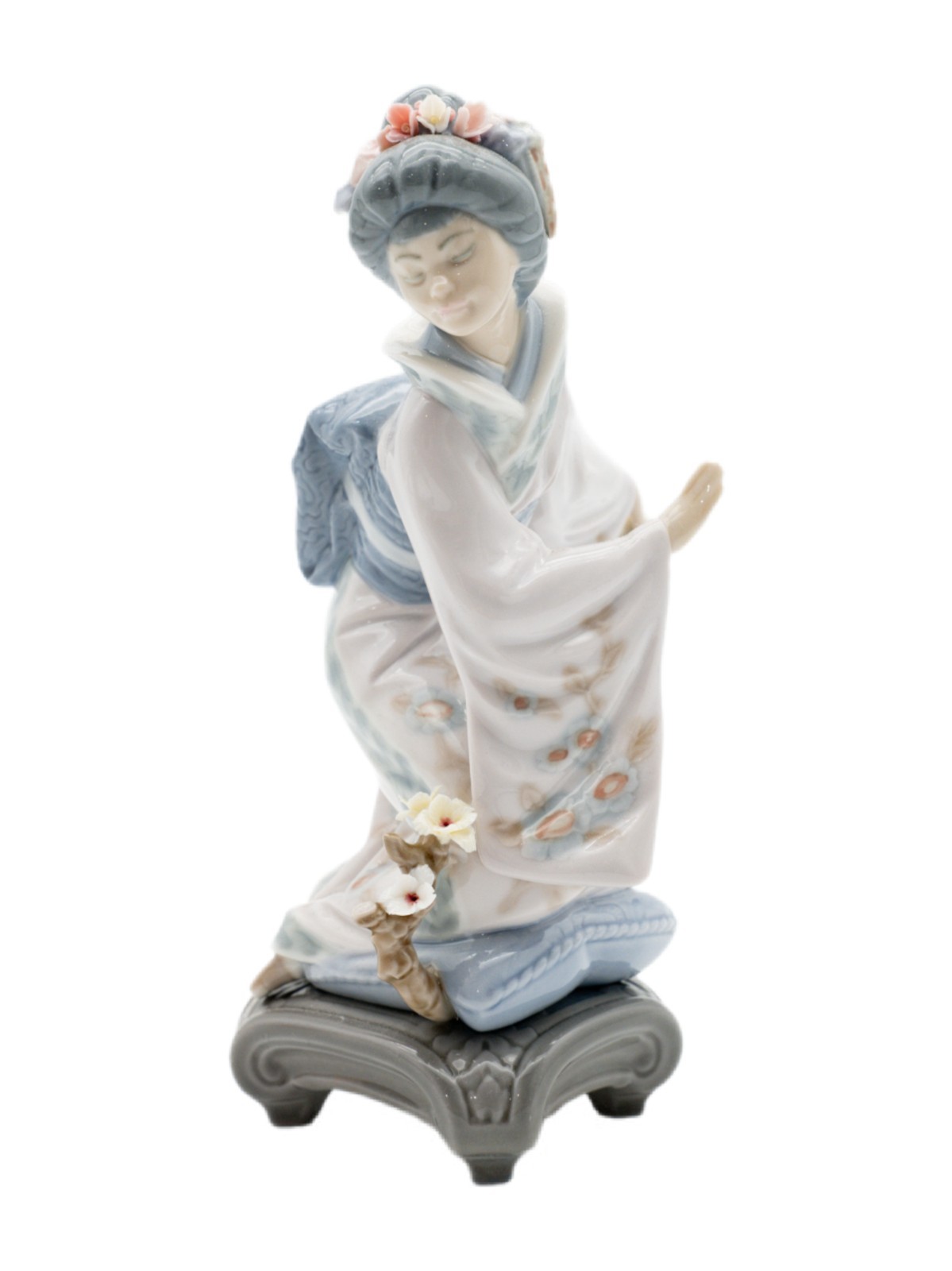 Lladro Michiko Japanese Geisha Figurine 1447 Vintage Retired Porcelain Spain