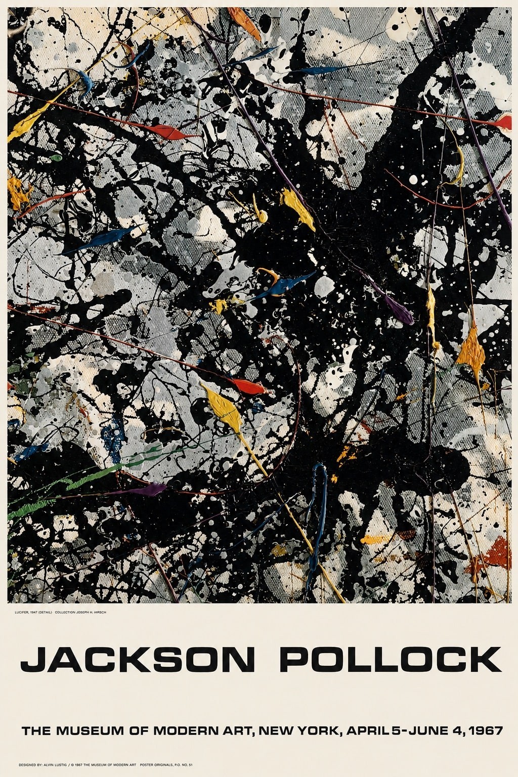 Jackson Pollock Museum of Modern Art Poster - Premium 24x36 200GSM Print