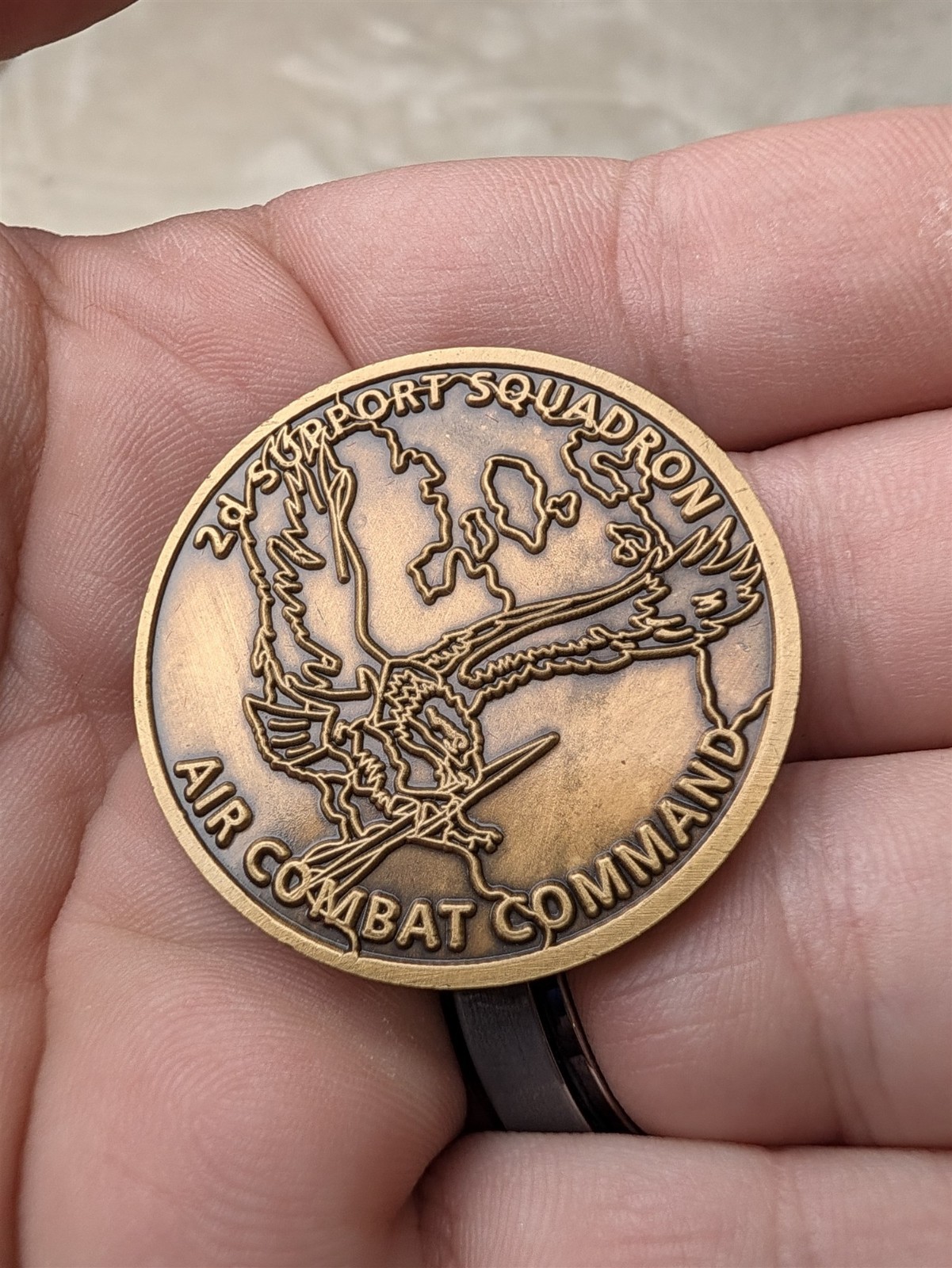 2d Support Squadron Air Combat Command Nuclear Second One\'s Free Challenge Coin