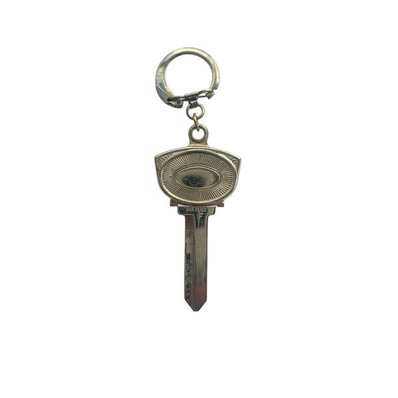 Vintage Lincoln Mercury North Florida Jacksonville Key Blank Keychain Pull Apart