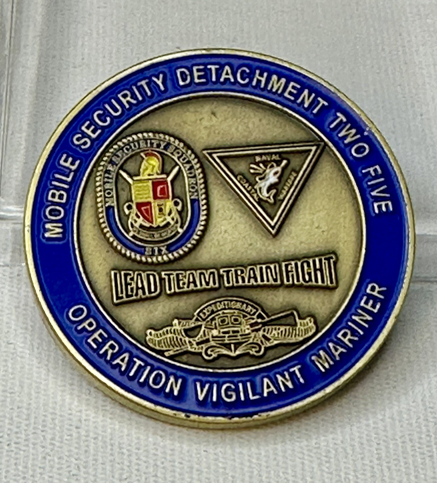 Mobile Security Detachment Two Five Operation Vigilant Mariner Challenge Coin