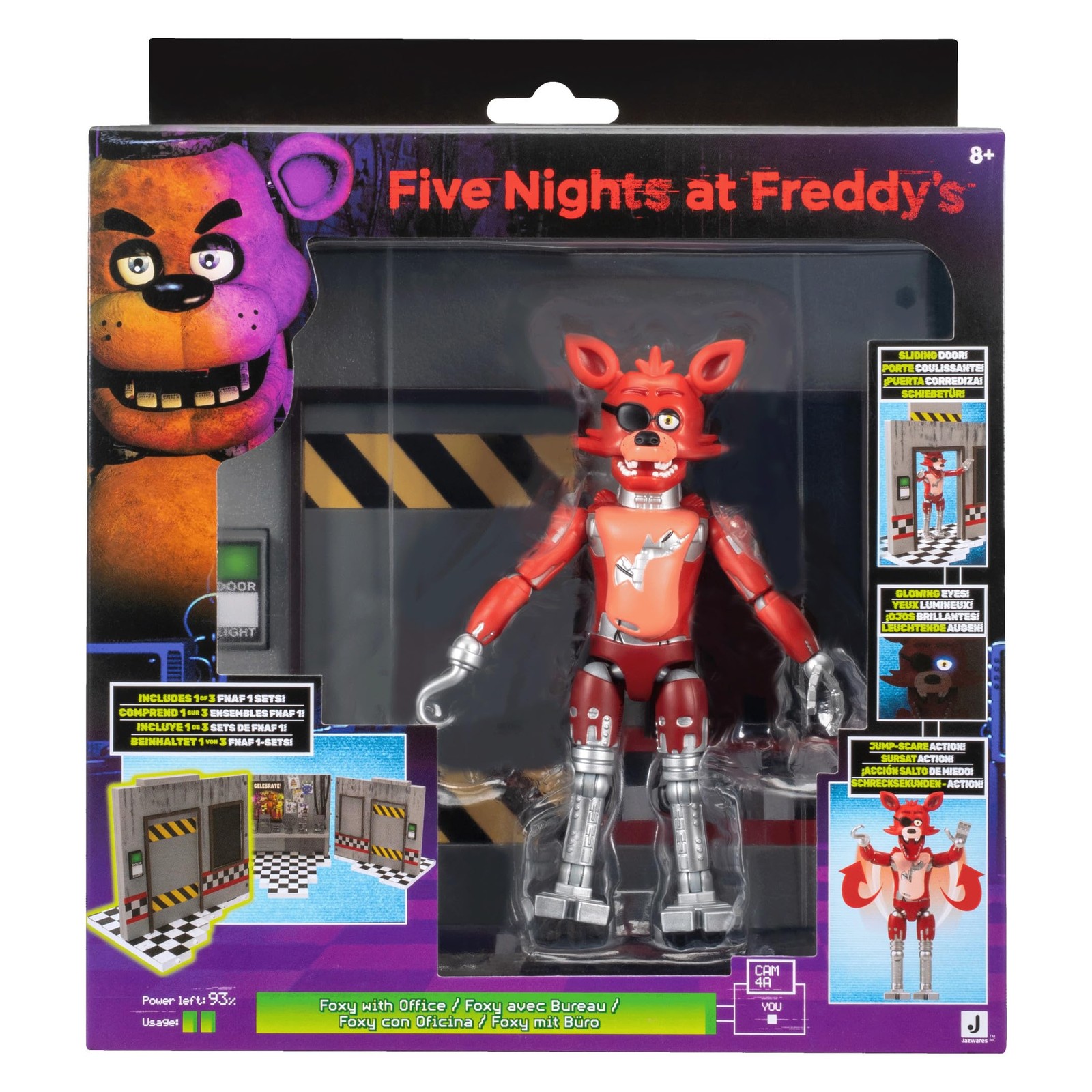 Jazwares Five Nights at Freddy’s Classic Foxy Office Set - 5, Multicolor
