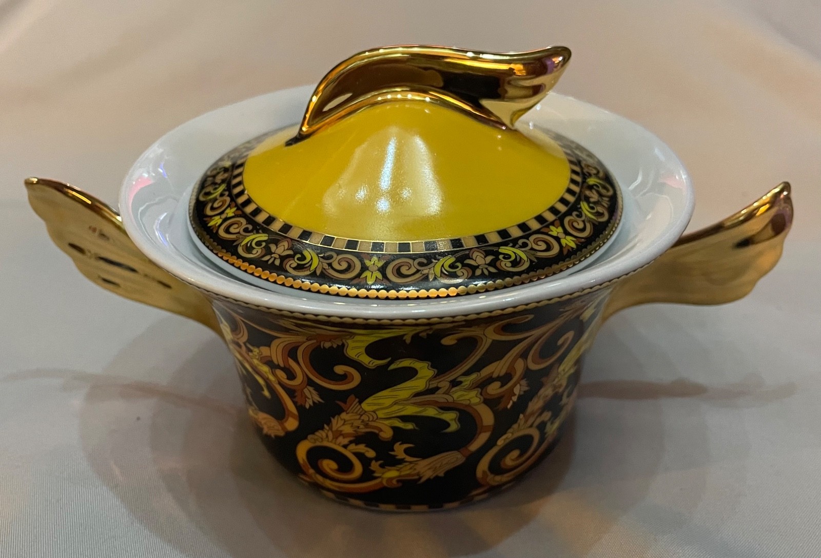 Versace By Rosenthal Barocco Sugar Bowl with Lid