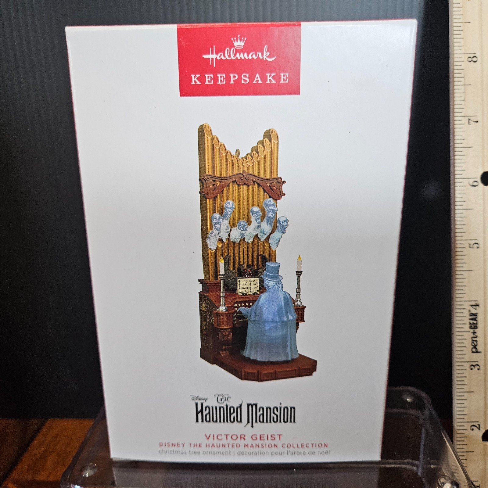 Hallmark Disney HAUNTED MANSION Magic VICTOR GEIST Organ Ornament Light & Sound