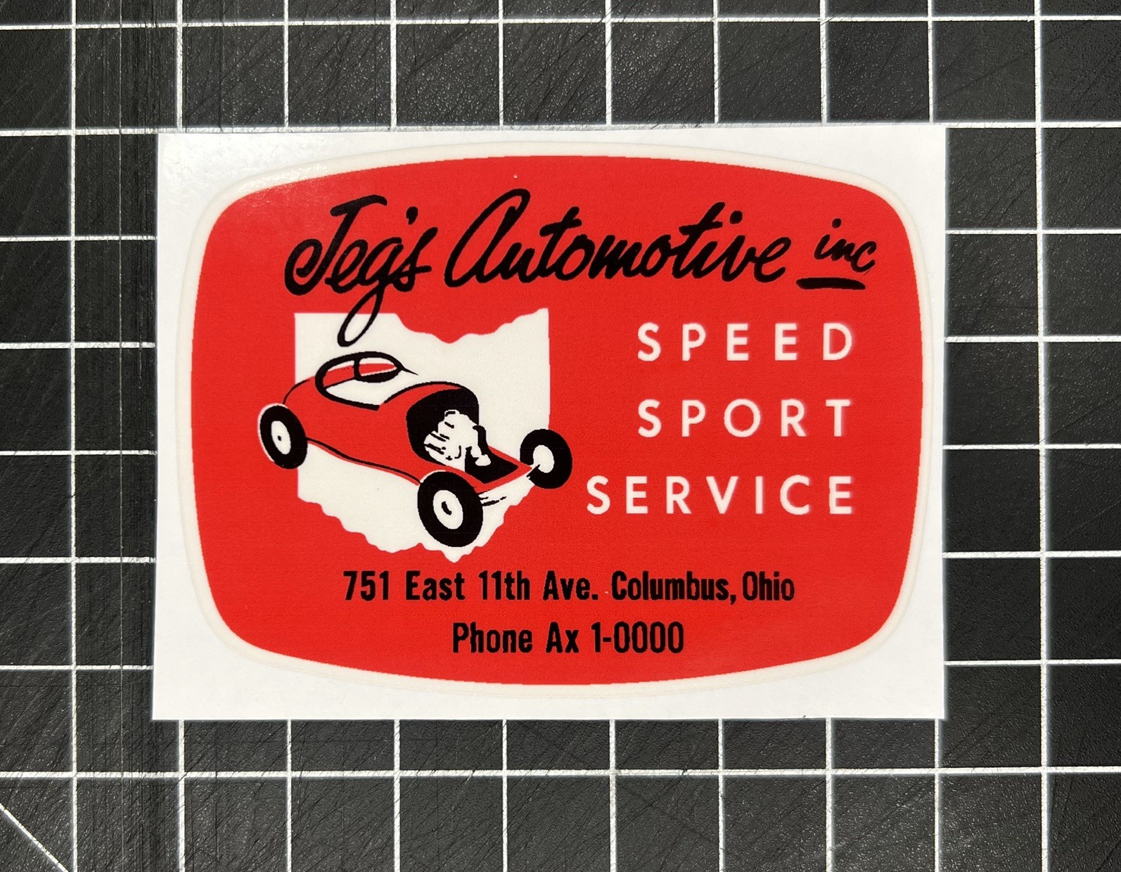  New Jeg’s Automotive Speed Sport Service Decal Sticker Columbus Ohio Hot Rod