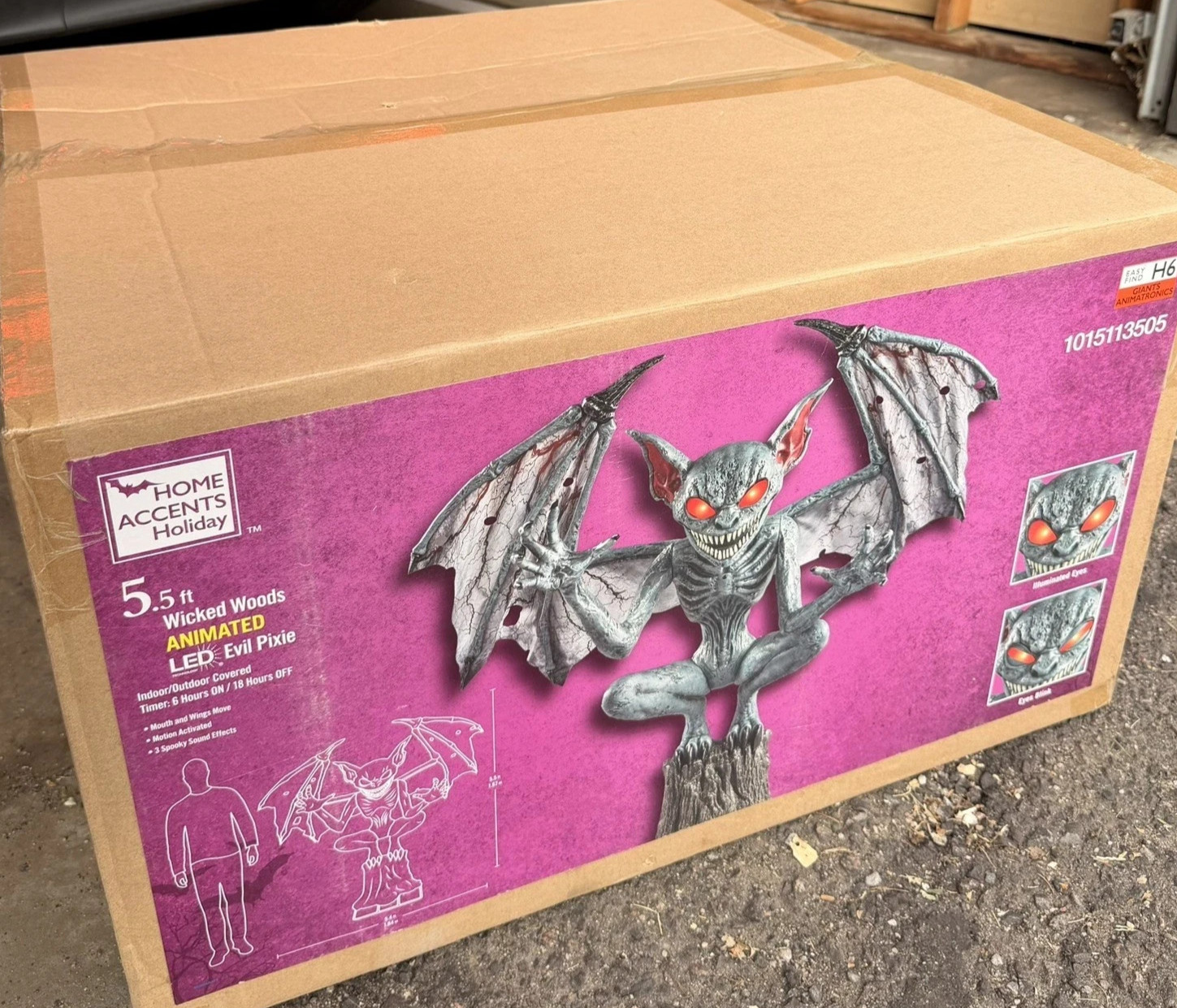 5.5 FT Animated Wicked Woods LED Evil Pixie Halloween Decoration 2026