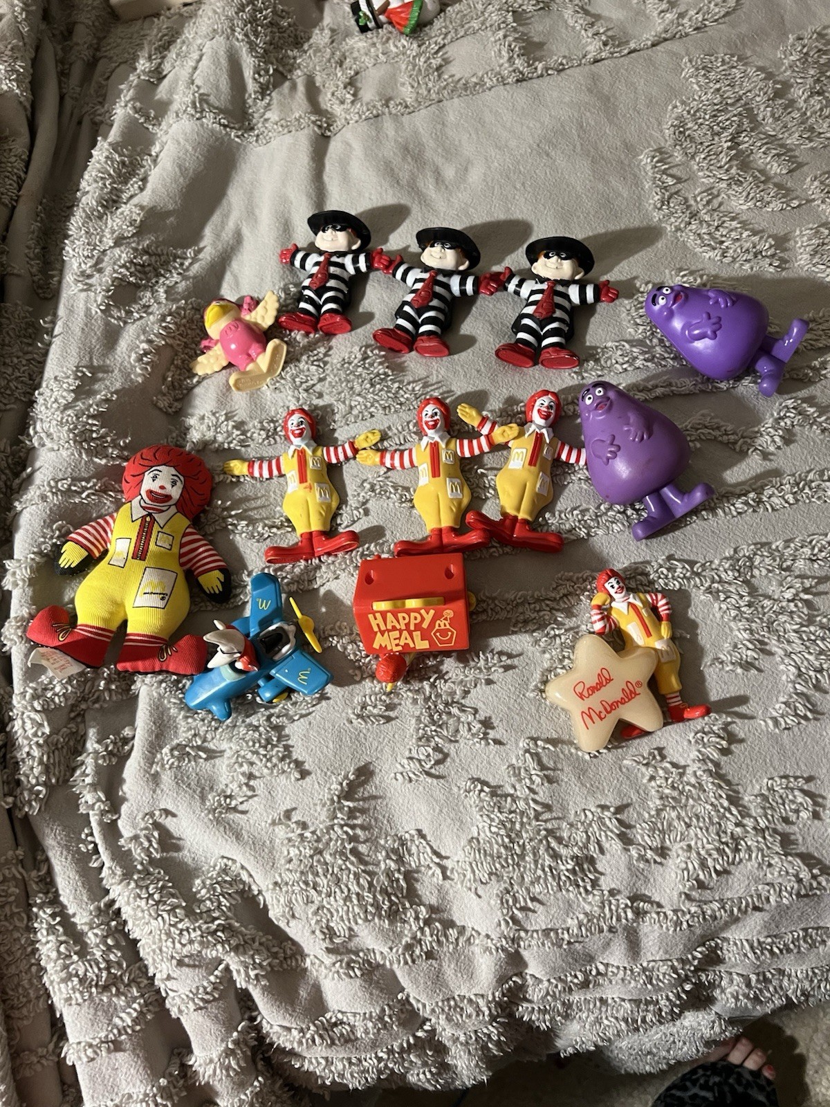 Vintage Ronald McDonald Hamburgler  Birdie Grimace Toys 1984 1988 1995 Lot Of 13