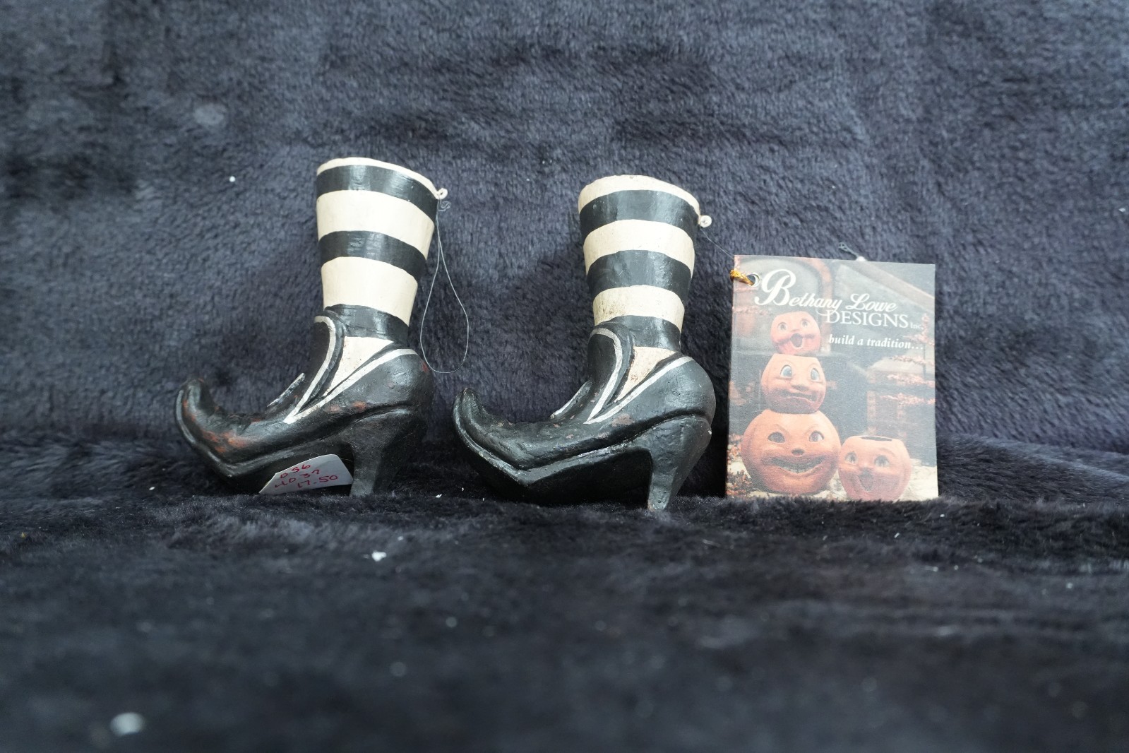RARE  Bethany Lower Halloween Witches Boots Ornament