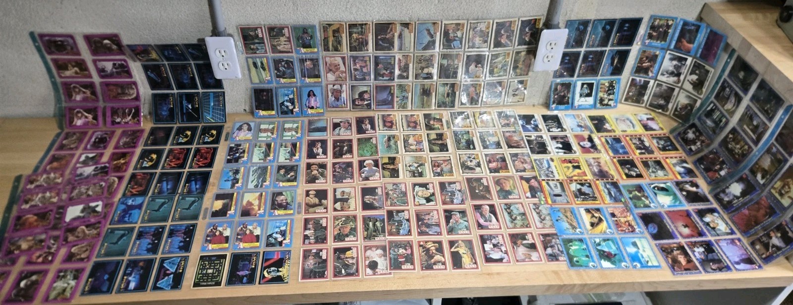 VTG Mixed Card Lot Dukes Hazard Mash Tron A-Team Dallas Dark Crystal ET Batman