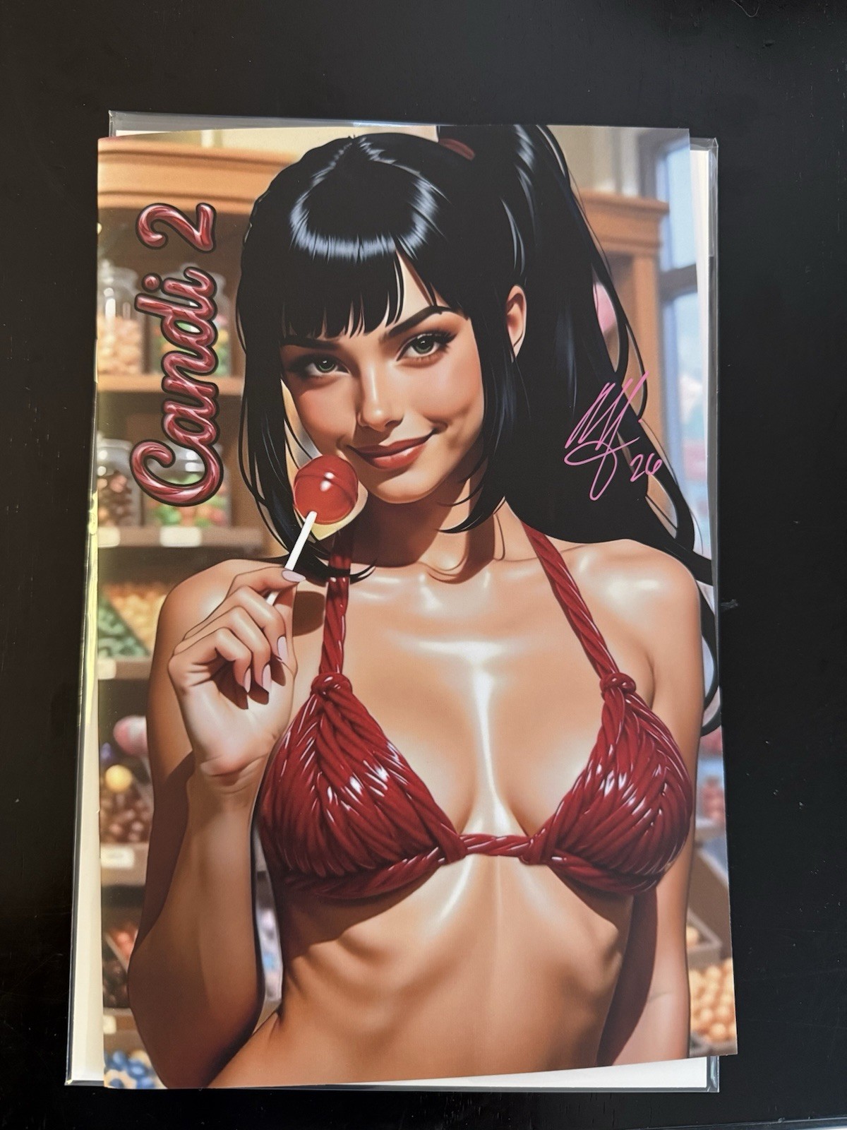 18+ adult comic books Hole In One Comics New Candi 2 Signed With Coa