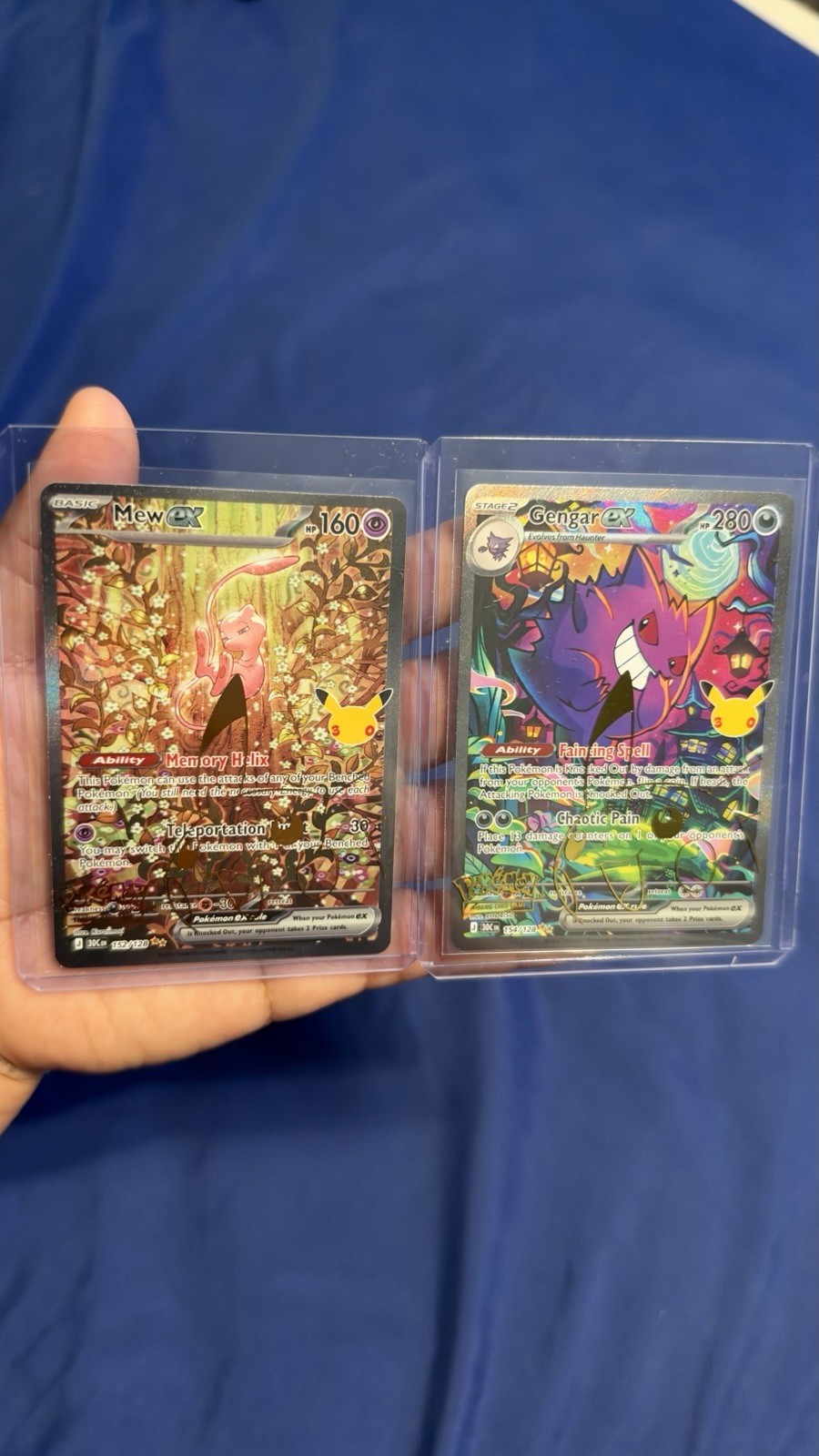 Pokemon mew Ex 152/128 Gengar ex 154/128 Pair For $350