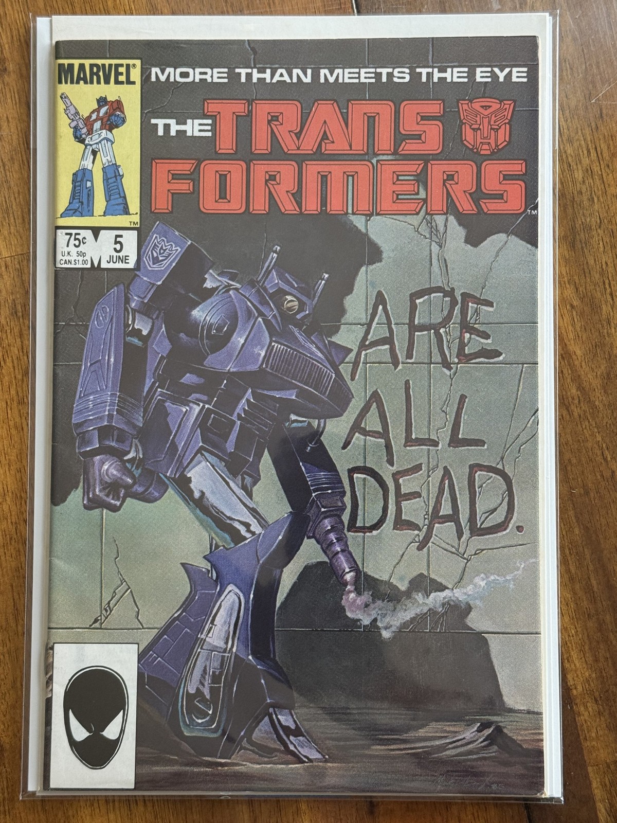 The Transformers #5 – Marvel (1985) 7.5 VF-