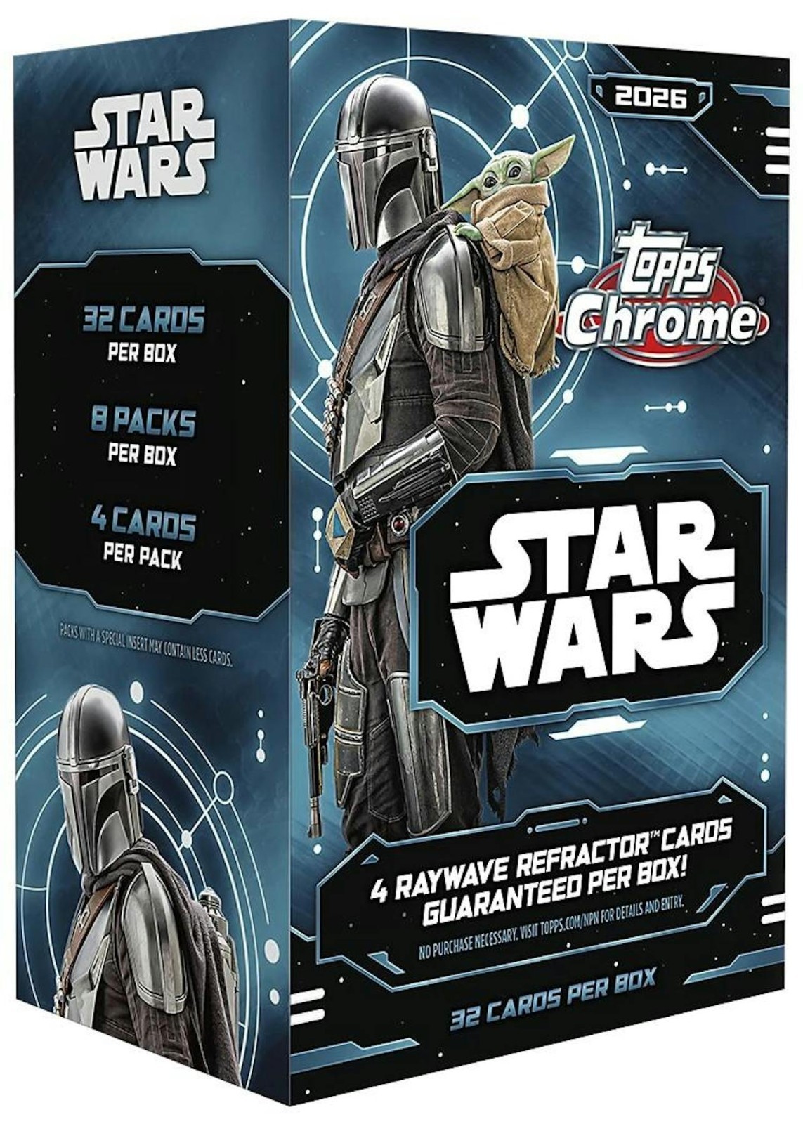 2026 Topps Chrome Star Wars Value Blaster Box - READY TO SHIP 