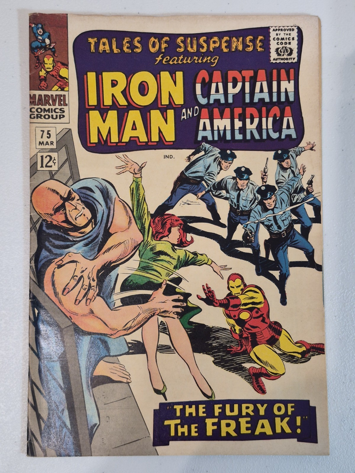 Tales of Suspense #75 FN/VF 1st Batroc, Peggy Carter 1965 Jack Kirby Silver Age