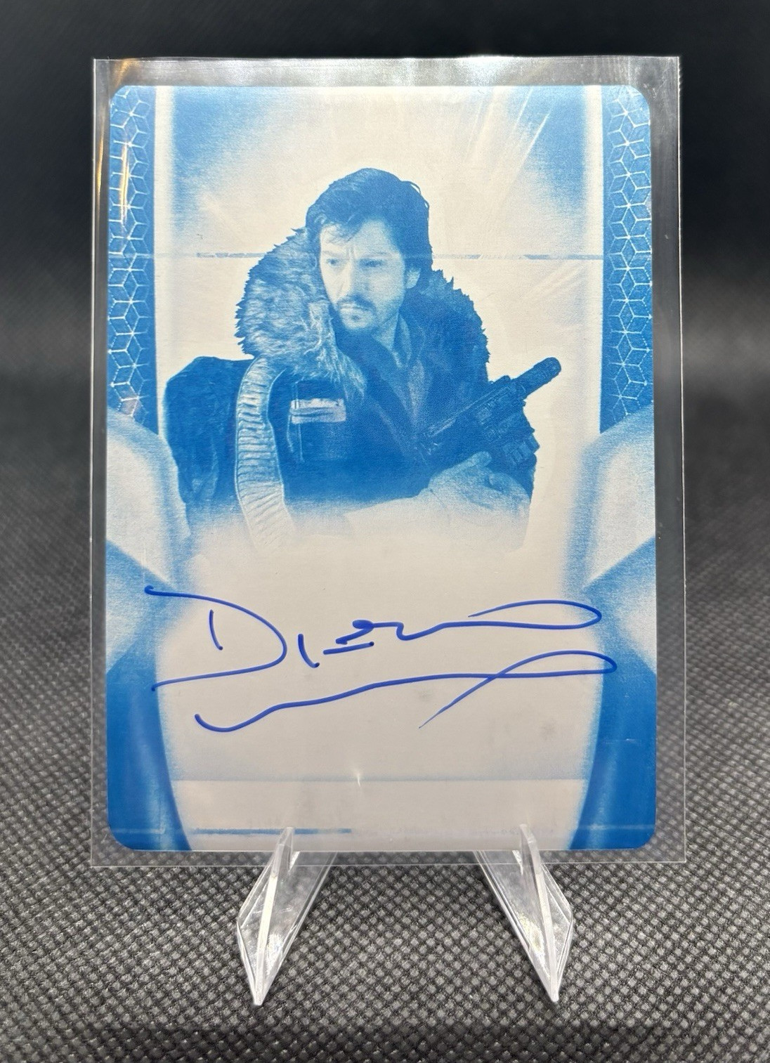 1/1 Topps Star Wars Masterwork 2025 Diego Luna Cassian Andor Auto printingplate