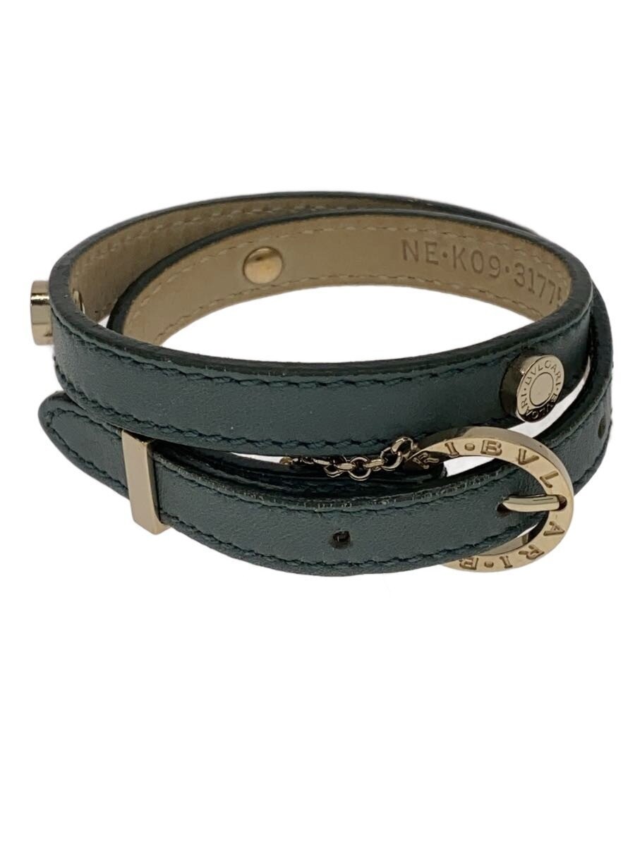 BVLGARI Bracelet Leather GRN Women\'s NE・K09・31775