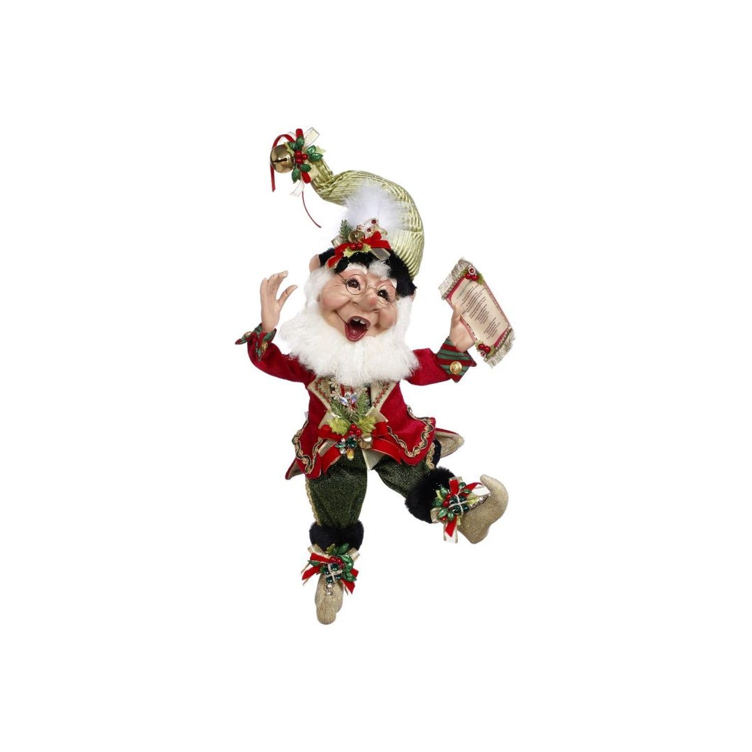 Mark Roberts Christmas 2024 Christmas Carol Elf, Medium - 17 Inches