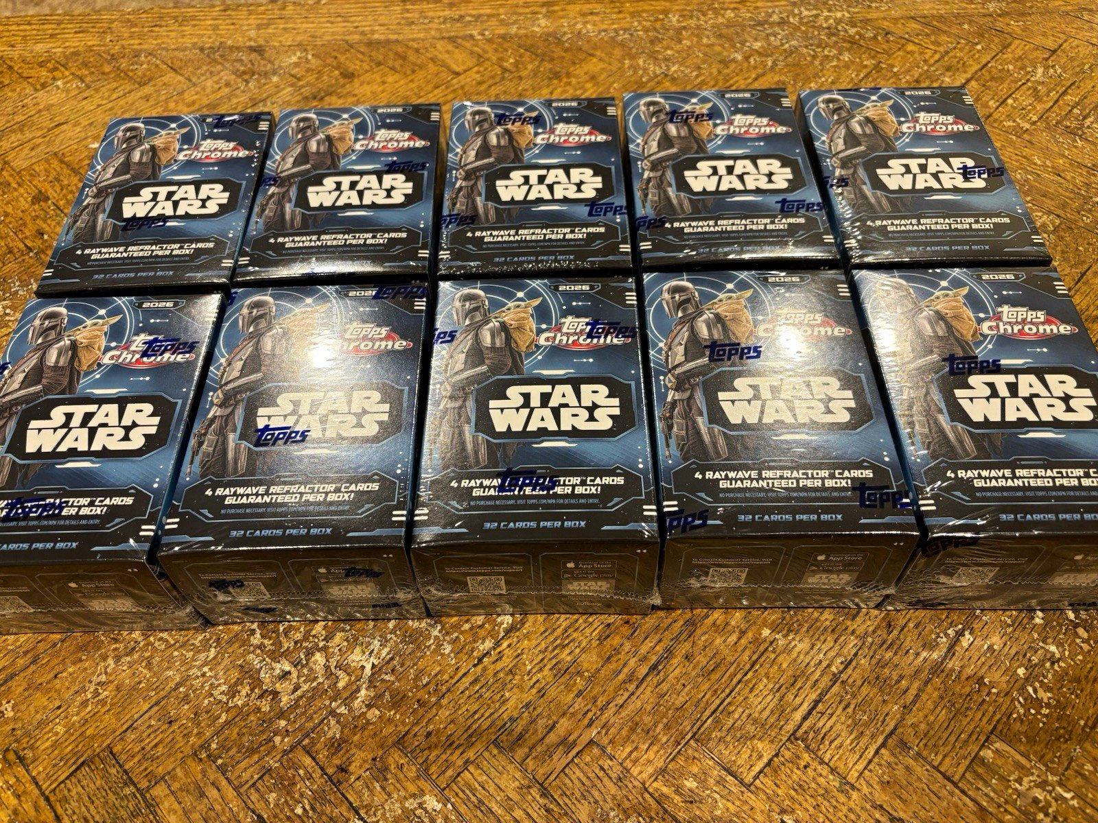 Topps 2026 Chrome Star Wars Hobby Box Lot of 10 Sealed READY TO SHIP