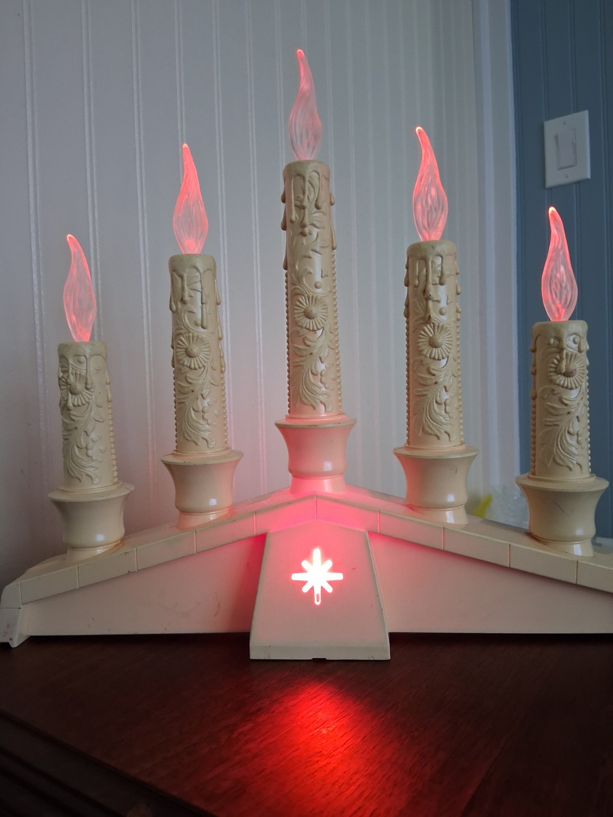 Vintage Empire Five Light Christmas Candelabra Candeliere